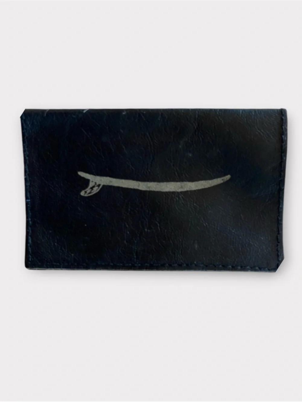 Aloha Soft Black Leather Card Holder